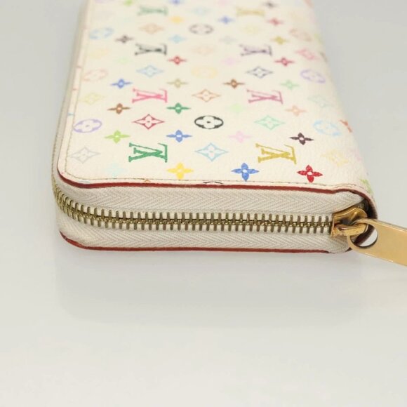 LOUIS VUITTON Monogram Multicolor Zippy Wallet White M60241 LV Auth ki5819 - Picture 8 of 16